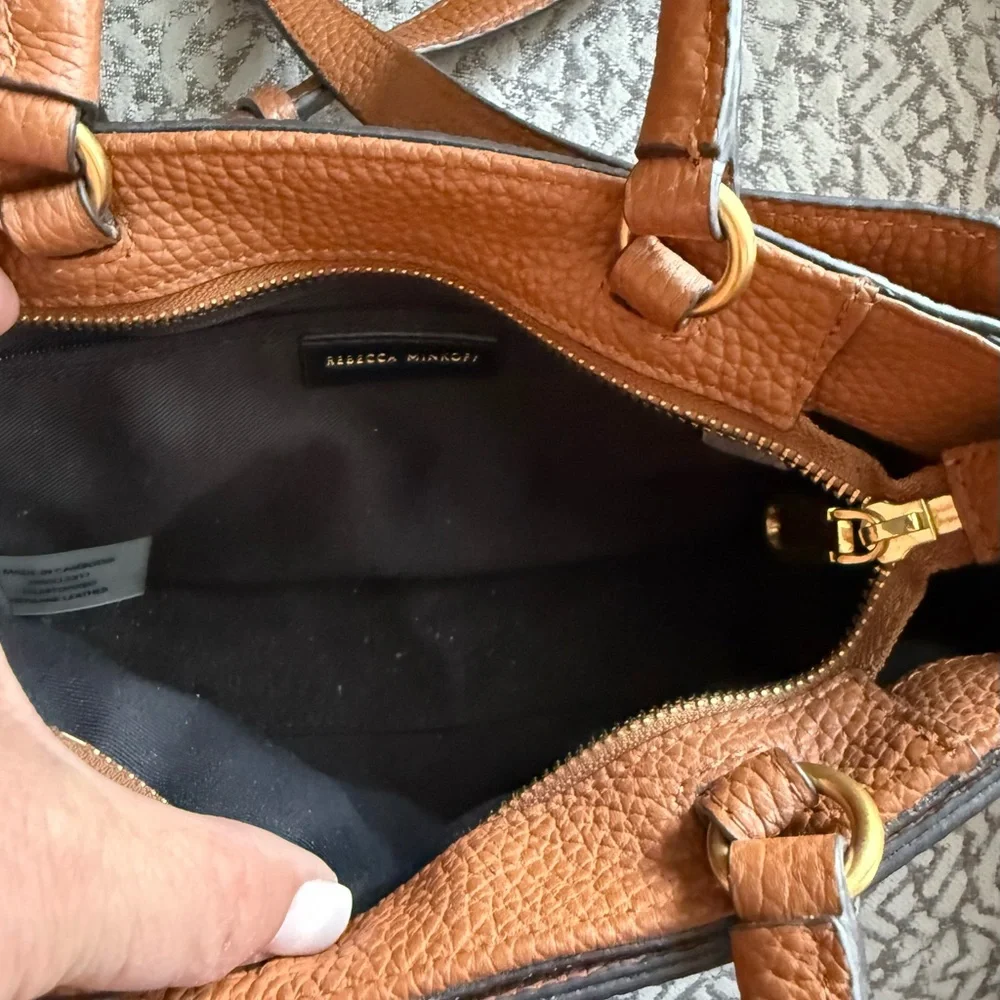 Rebecca Minkoff Darren Top Handle Pebbled Leather Crossbody Bag